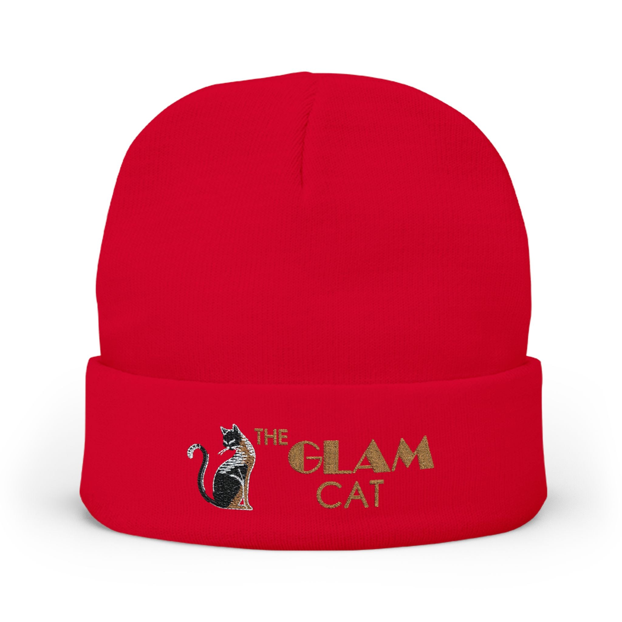 The Glam Cat Designer Embroidered Luxe Beanie