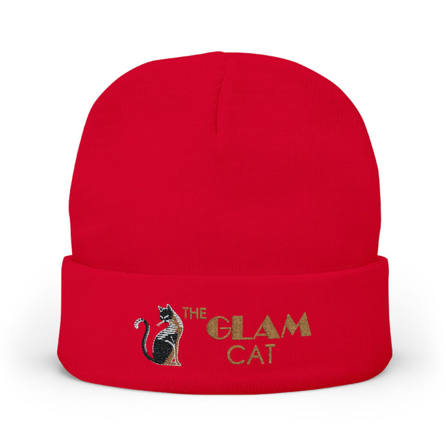 The Glam Cat Designer Embroidered Luxe Beanie