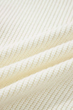 Pumpkin Embroidered Ribbed Holiday Sweater — product view 5