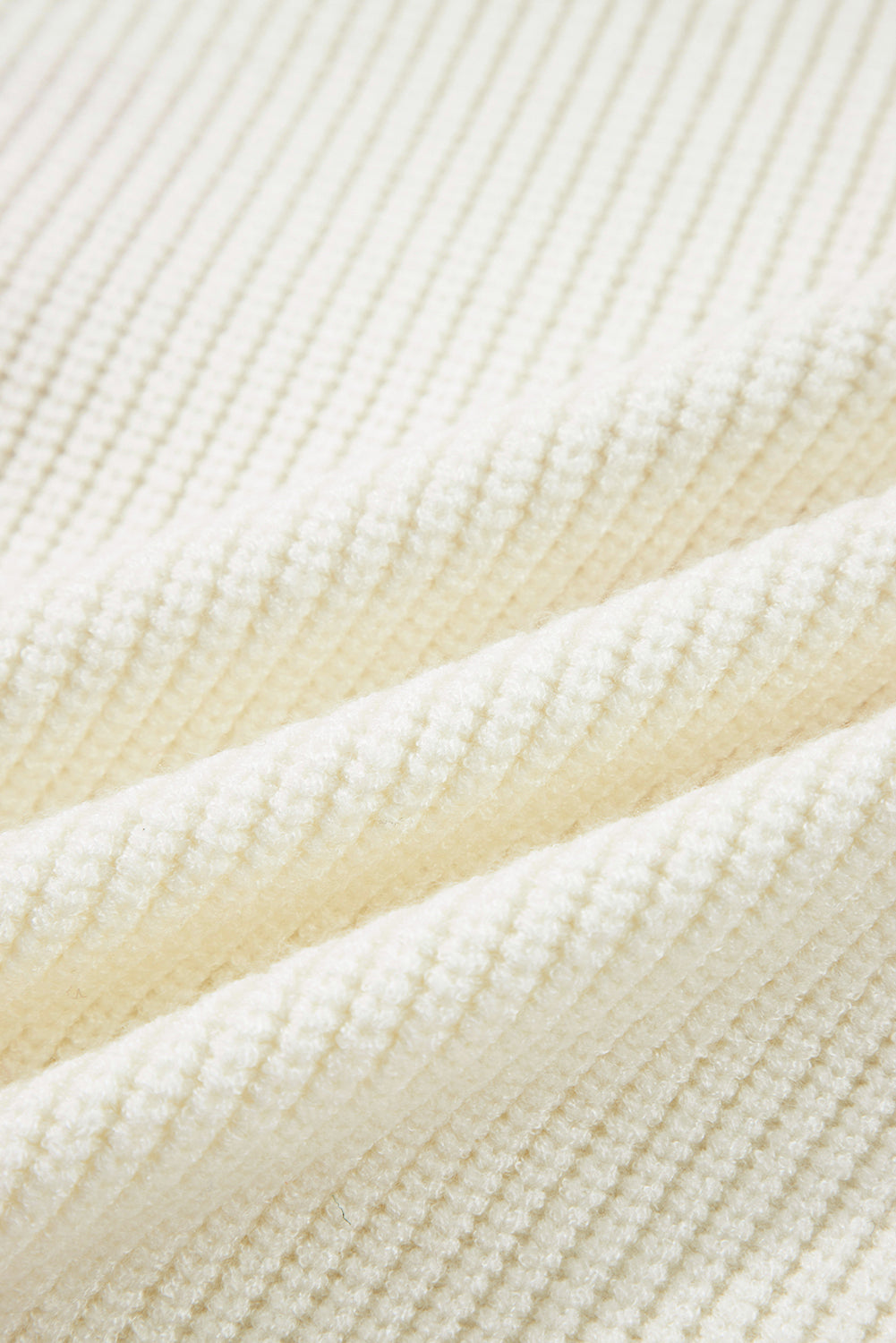 Pumpkin Embroidered Ribbed Holiday Sweater — product view 5