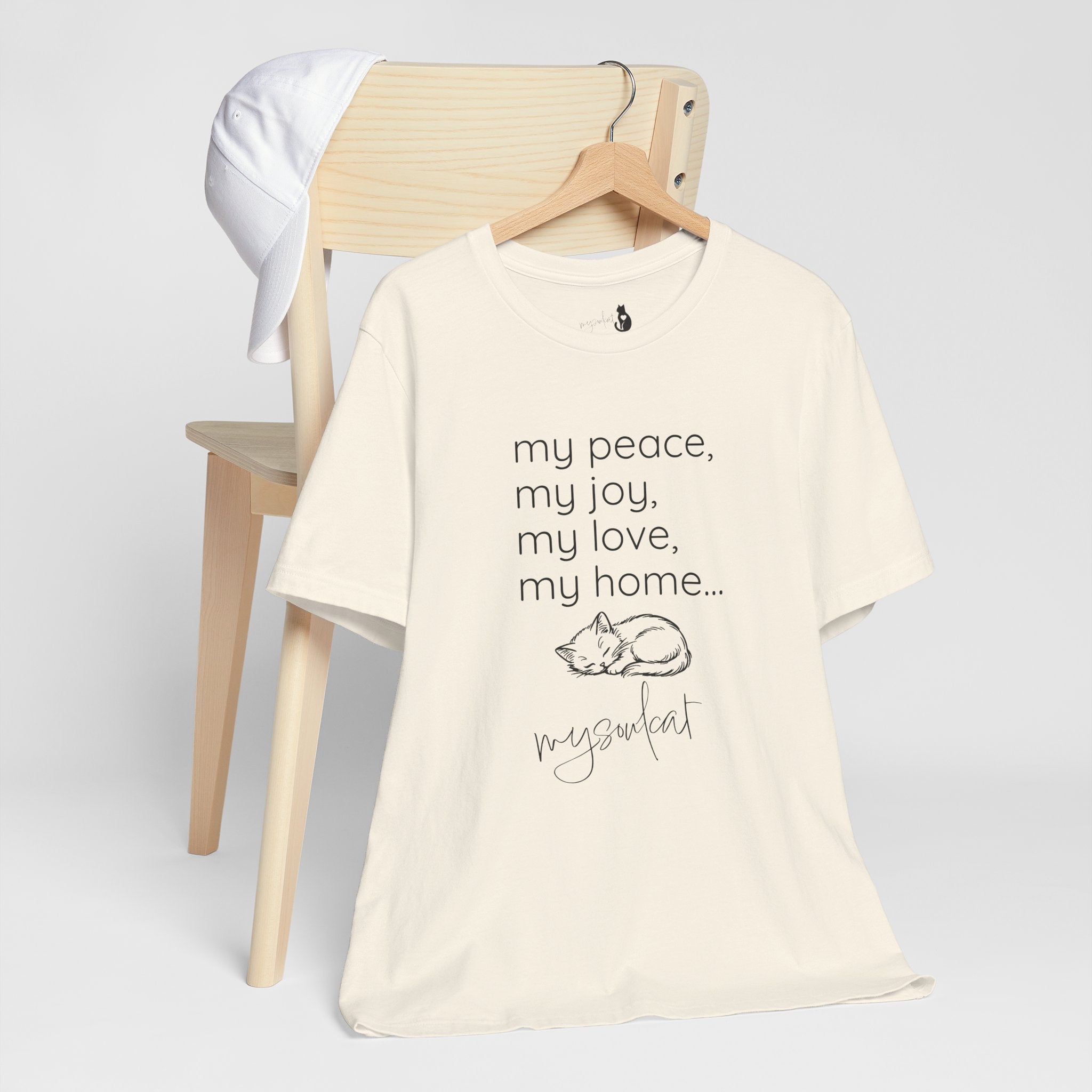 MySoulCat — “my peace, my joy, my love, my home... mysoulcat” Unisex Tee