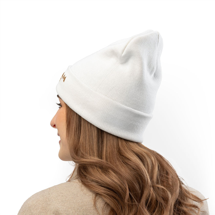 The Glam Cat Designer Embroidered Luxe Beanie