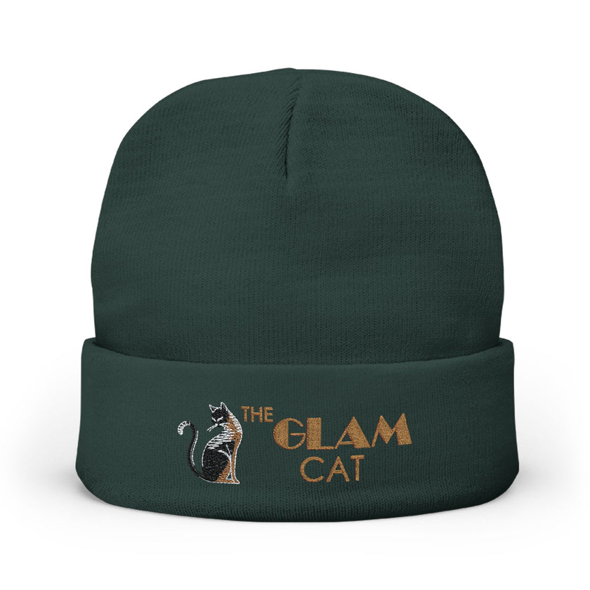 The Glam Cat Designer Embroidered Luxe Beanie