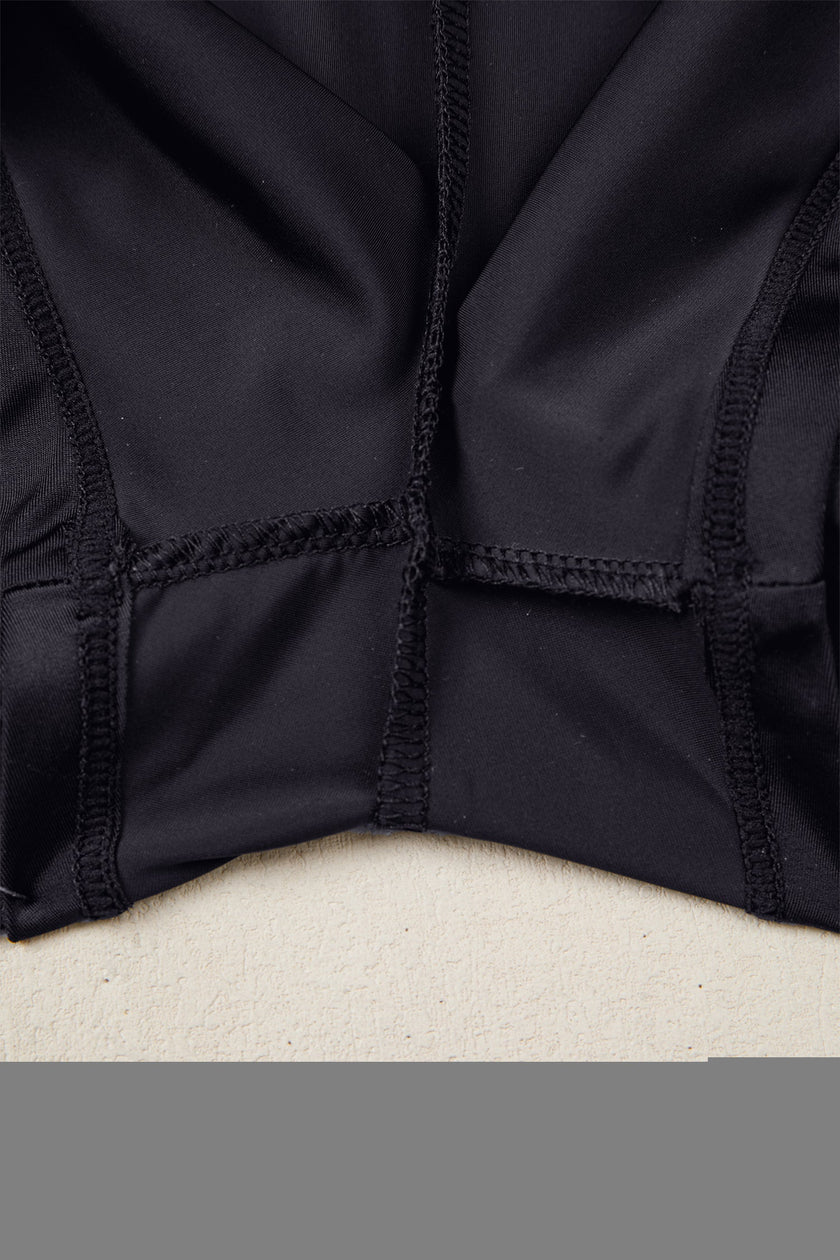 Easy Motion Ribbed High-Waist Athletic Shorts