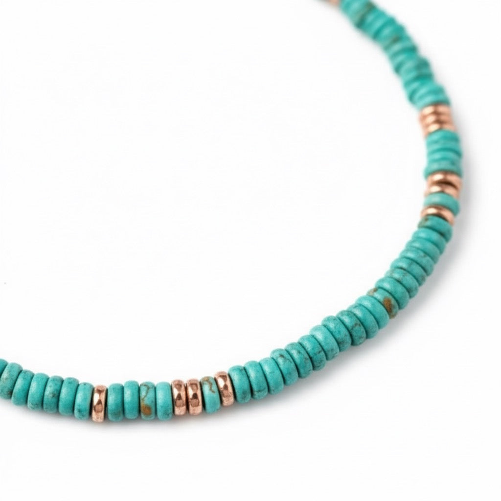 Effortless Azure Beaded Necklace