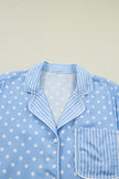 Polka Dot Top & Shorts Pajama Set