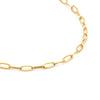 Versatile Gold 2 Clasps Oval Paperclip Necklace
