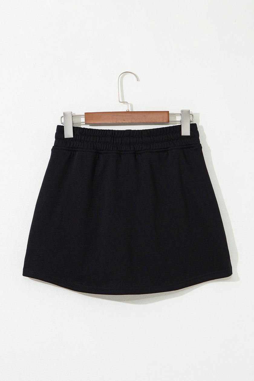 Essential French Terry Drawstring Mini Skort