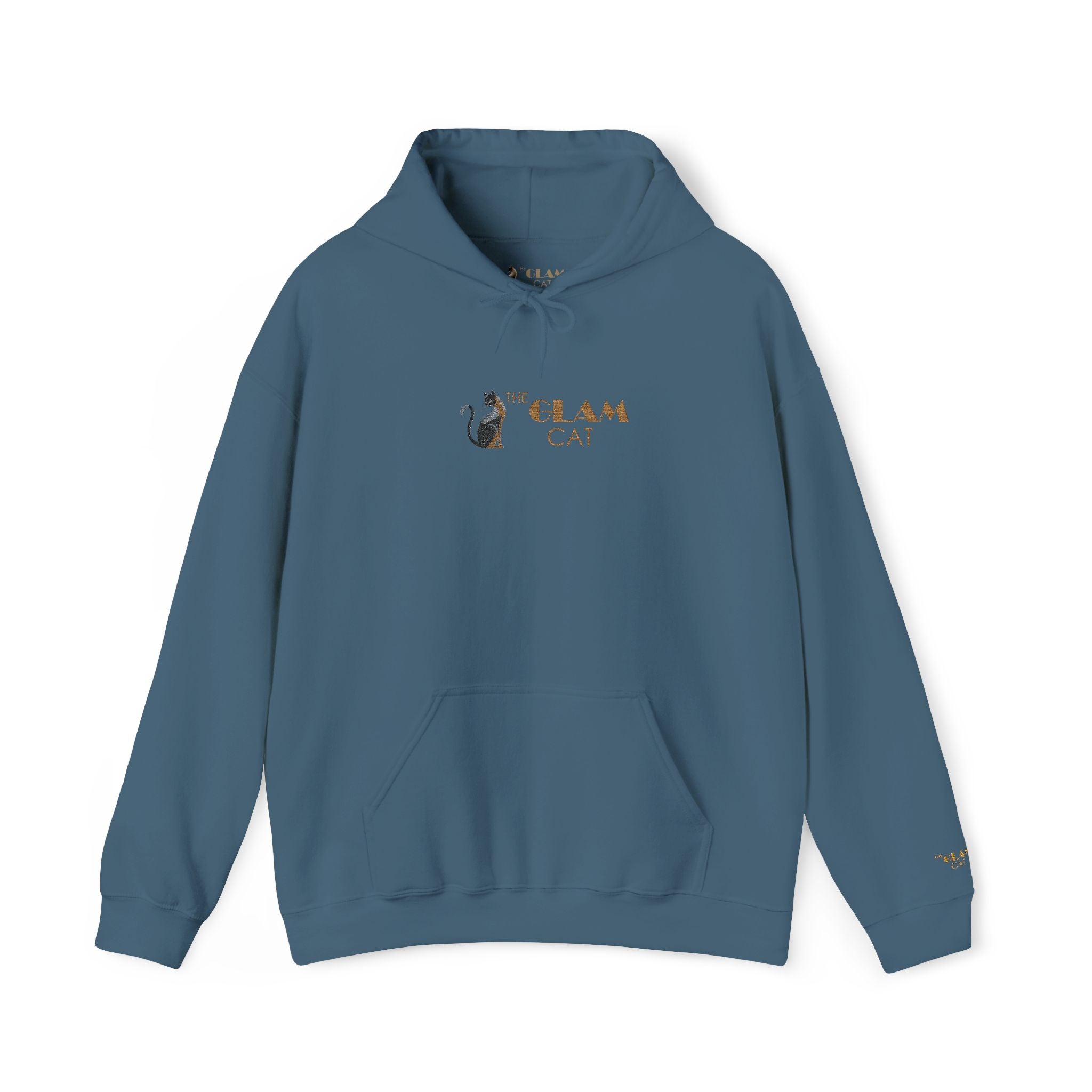 The Glam Cat Designer Embroidered Hoodie – Cozy Streetwear for Cat Lovers