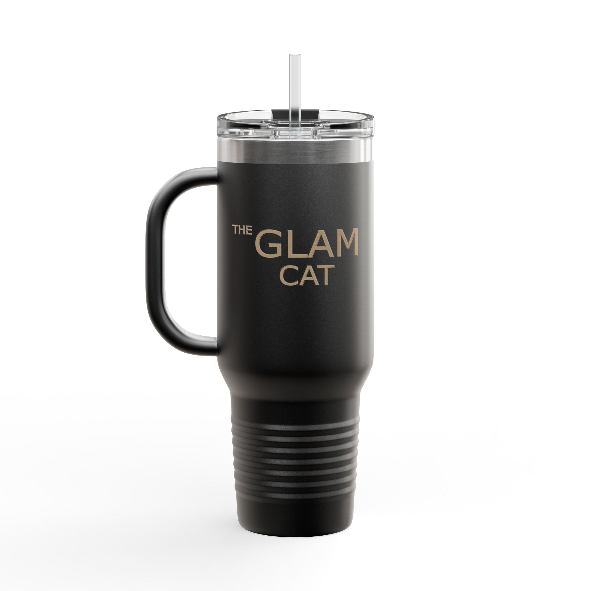The Glam Cat Designer Stainless Steel Tumbler 40oz Insulated Travel Mug