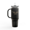 The Glam Cat Designer Stainless Steel Tumbler 40oz Insulated Travel Mug