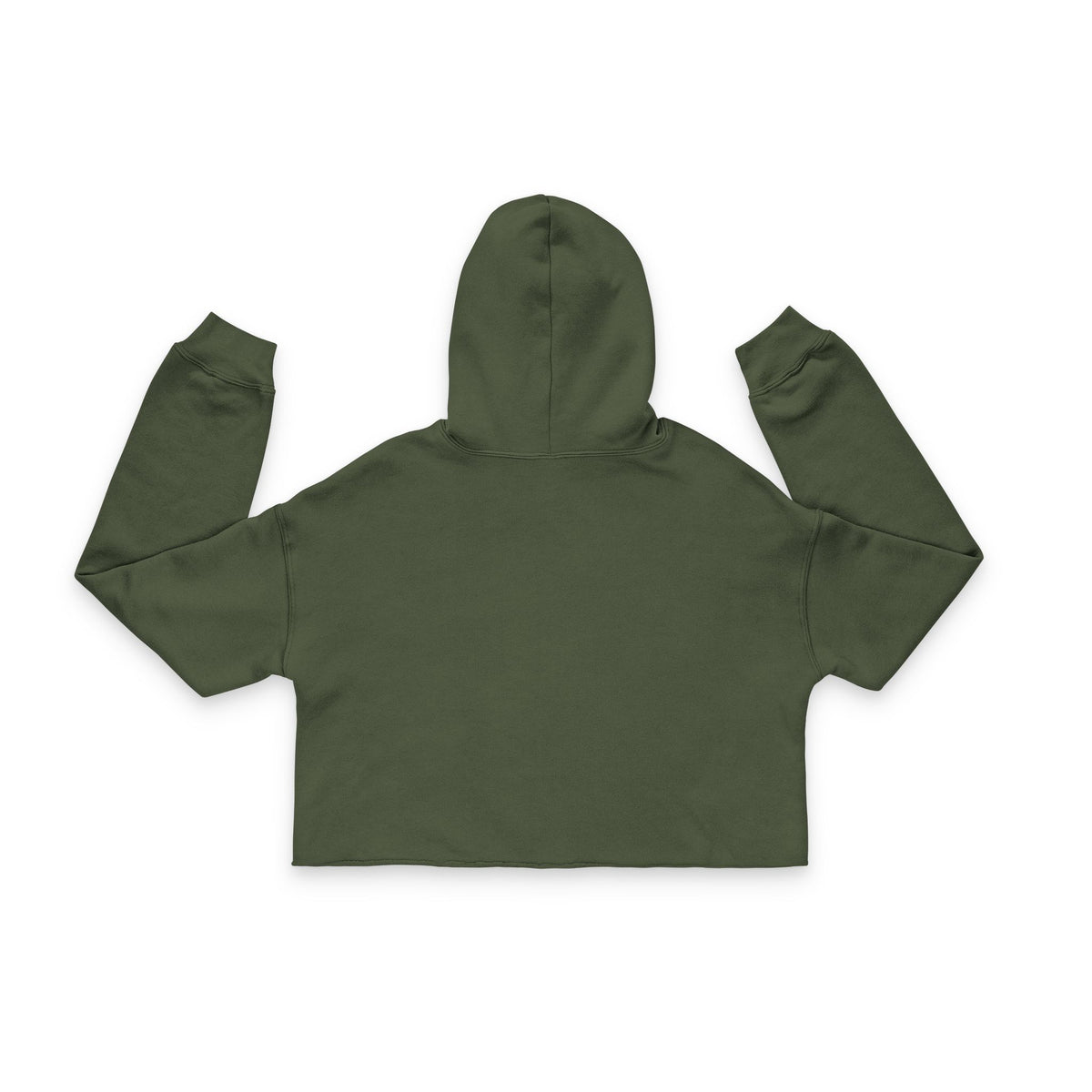The Glam Cat raw hem cropped hoodie with branded chest artwork
