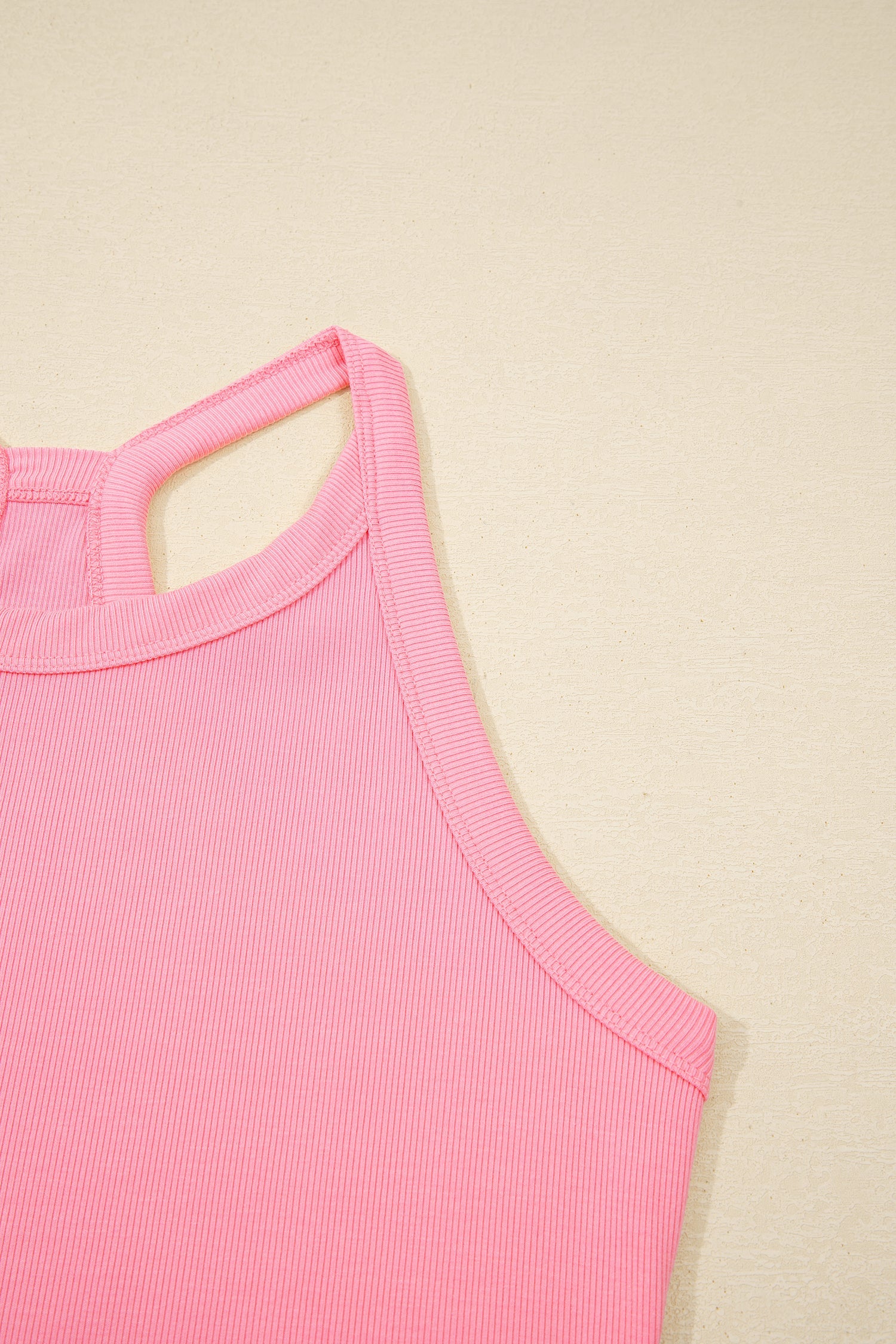 Solid Tank Top & Elastic Waist Mini Skort Set