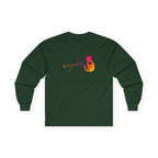 MySoulCat Sunset unisex long-sleeve tee with warm gradient cat design