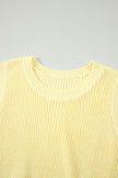 Adorable Cropped Tie Back Knit Tank