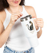 The Glam Cat Designer Stainless Steel Tumbler 40oz Insulated Travel Mug