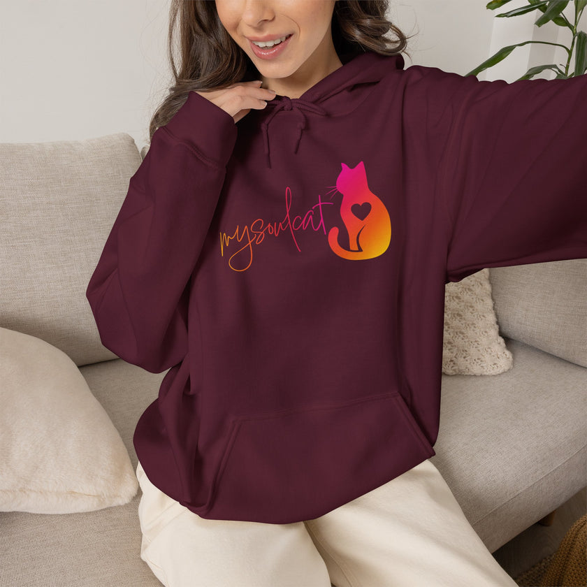 MySoulCat Cozy Unisex Pullover Hoodie — Sunset