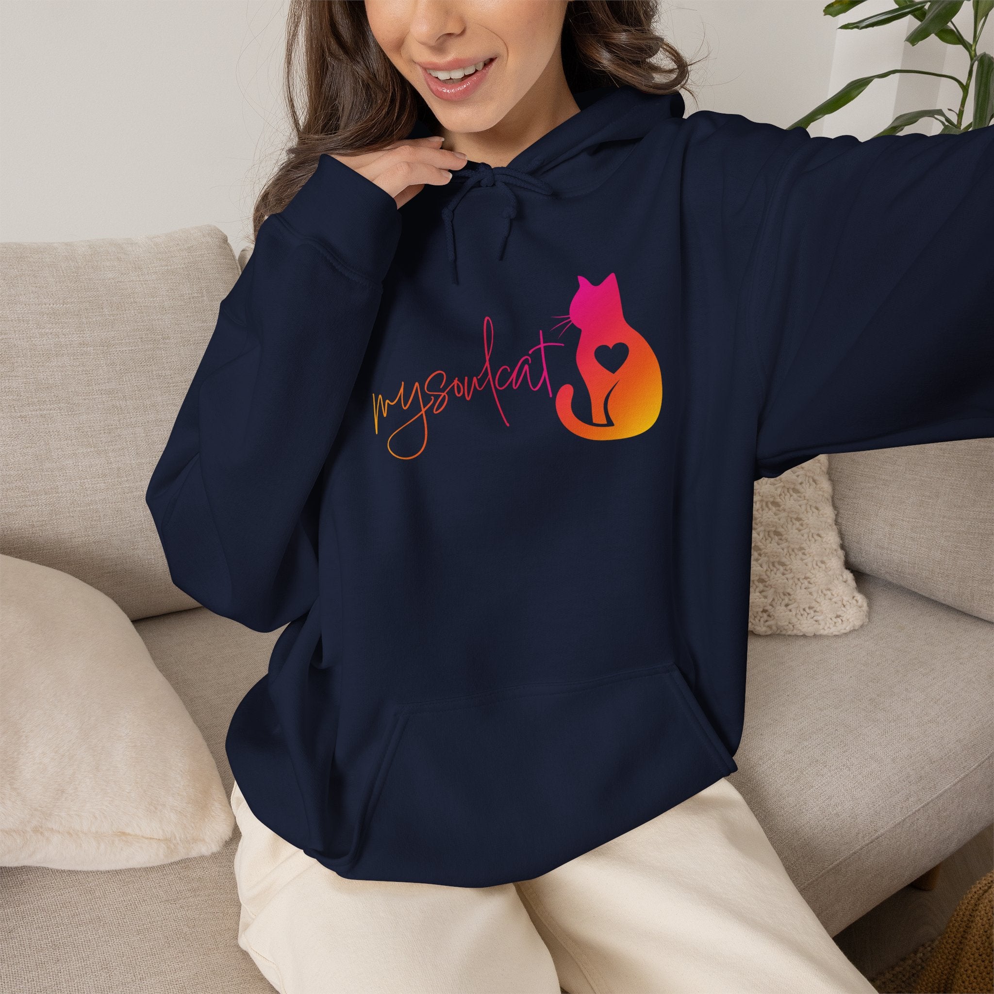 MySoulCat Cozy Unisex Pullover Hoodie — Sunset
