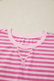 Effortless Striped Cap Sleeve Two-Piece Set