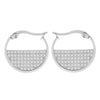 Refined Pavé Lune Earrings