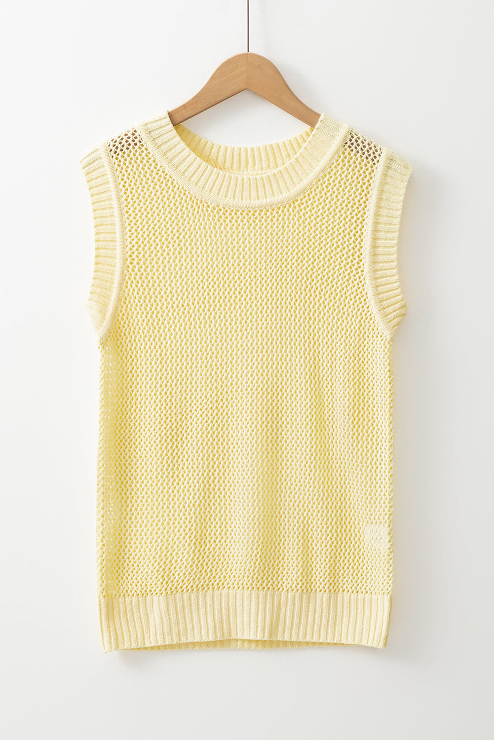 Spring-Ready Knit Sleeveless Sweater