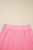Solid Tank Top & Elastic Waist Mini Skort Set