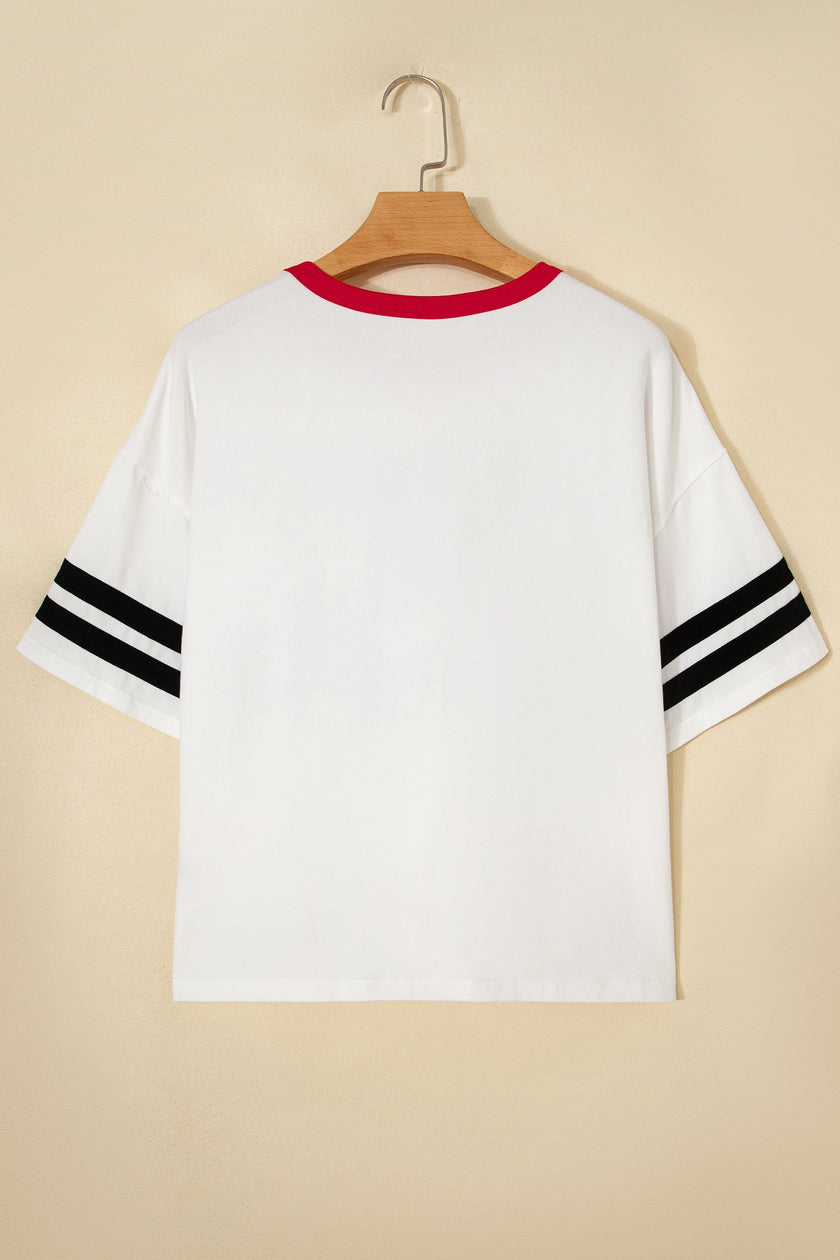 USA Varsity Stripe Tee