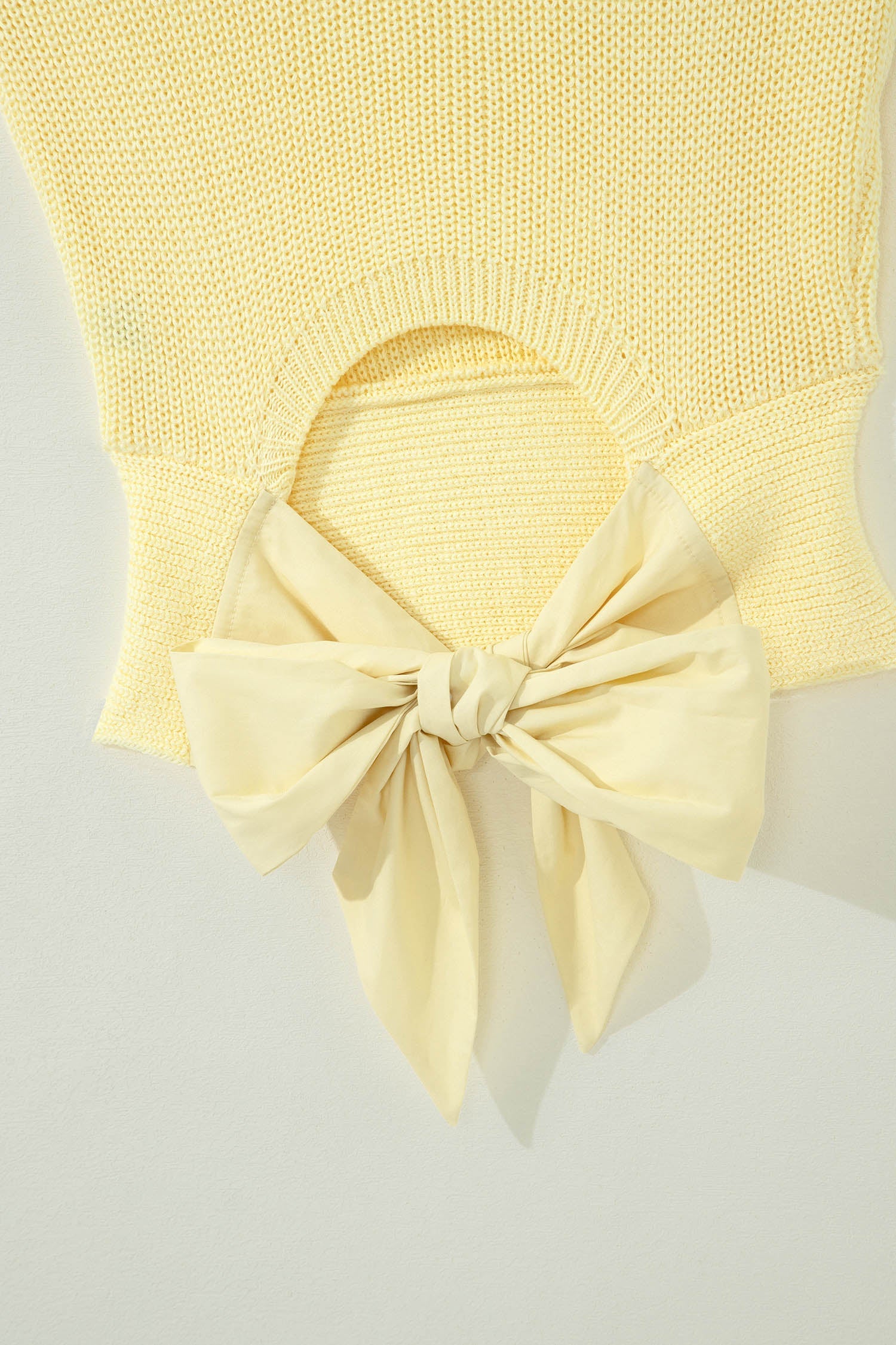 Adorable Cropped Tie Back Knit Tank