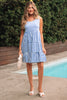 Stripe Scoop Neck Sleeveless Mini Dress