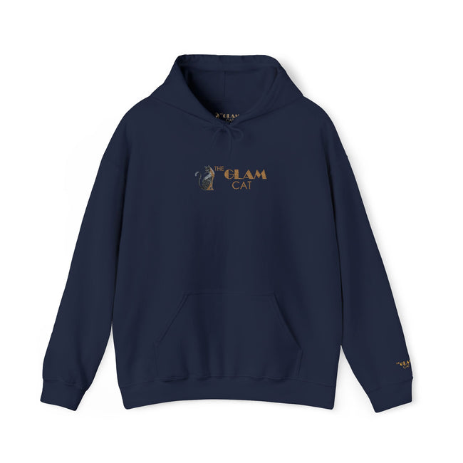 The Glam Cat Designer Embroidered Hoodie – Cozy Streetwear for Cat Lovers