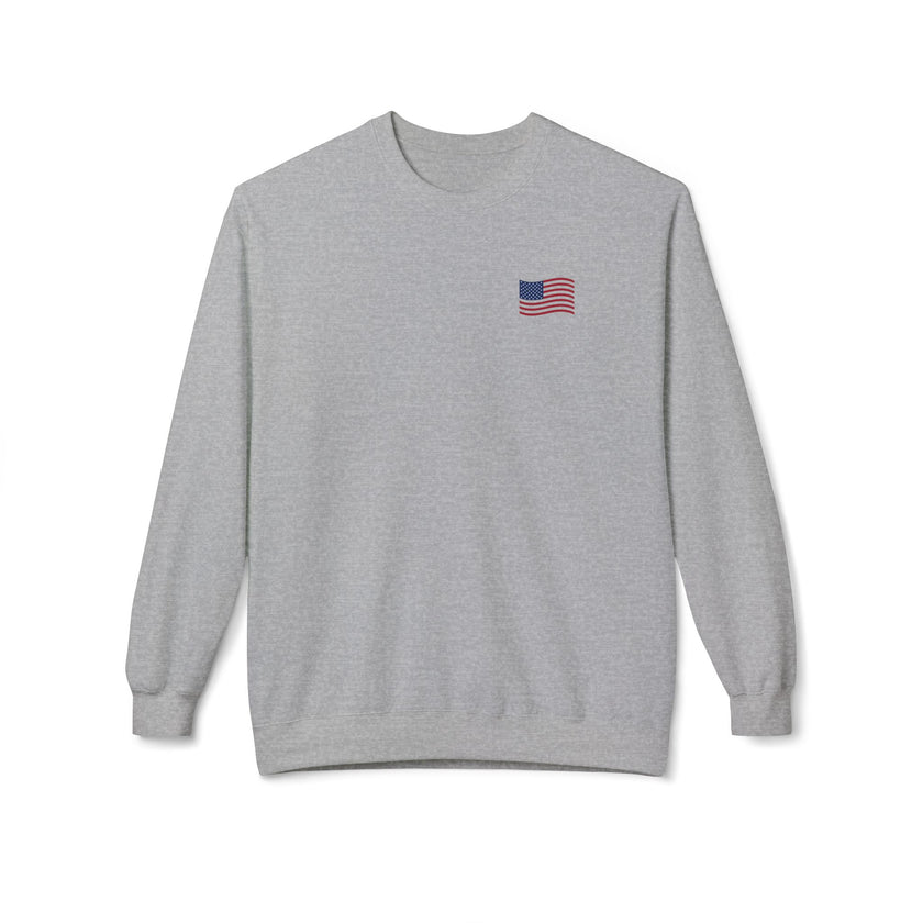 Classic Americana Flag Crewneck Sweatshirt