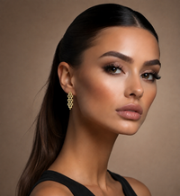 Gold Ripple earrings