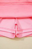 Solid Tank Top & Elastic Waist Mini Skort Set