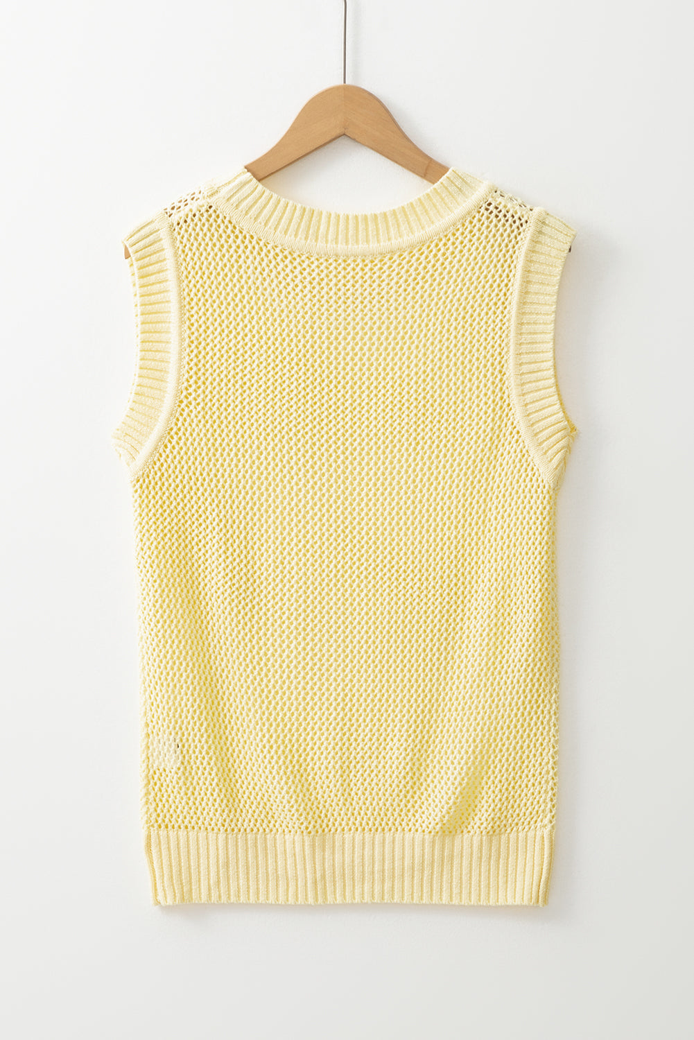 Spring-Ready Knit Sleeveless Sweater