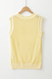 Spring-Ready Knit Sleeveless Sweater