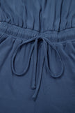 Solid Open-Back Cap Sleeve Knit Romper