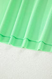 Solid Tank Top & Elastic Waist Mini Skort Set