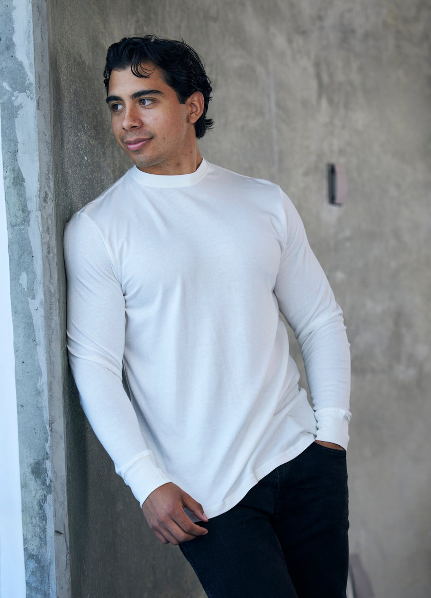 Men's Bamboo Viscose/Organic Cotton Long Sleeve T-Shirt