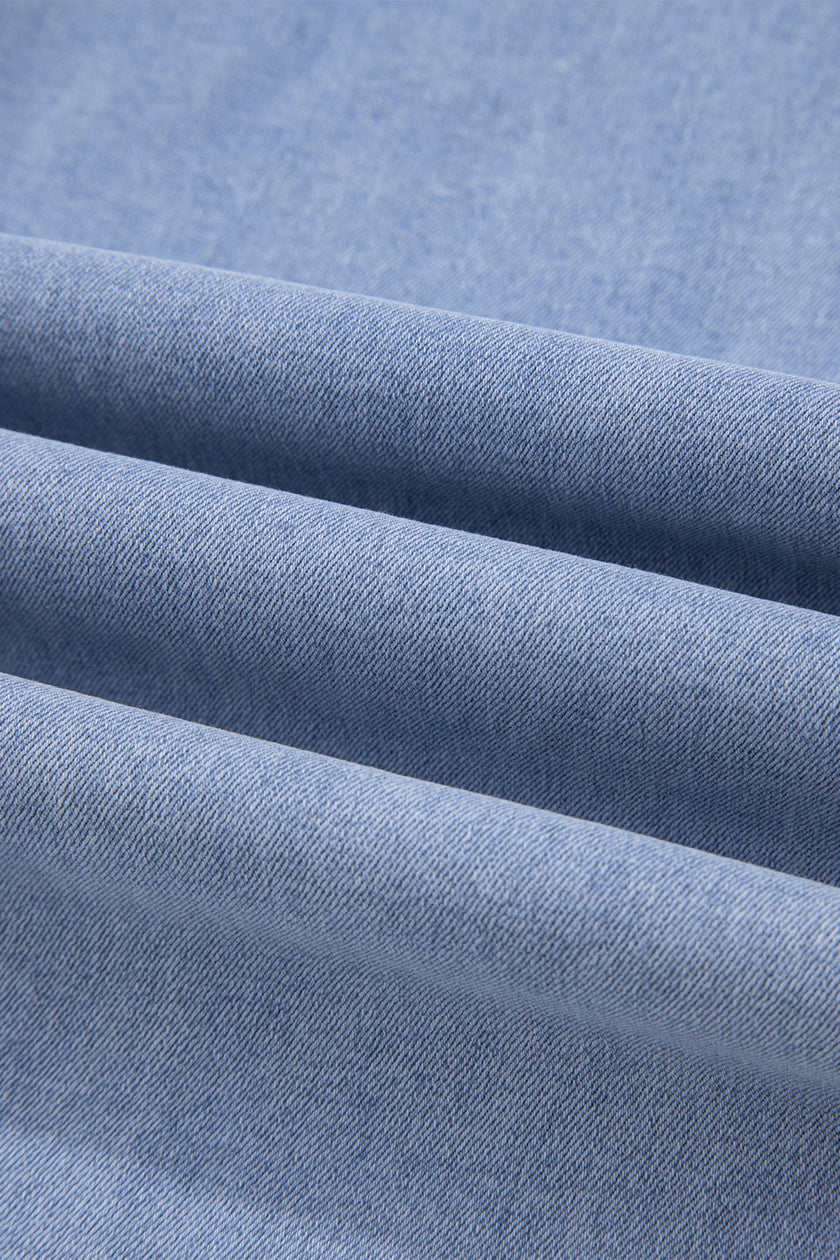 Trending Frayed Raw Edge Side Panel Jeans