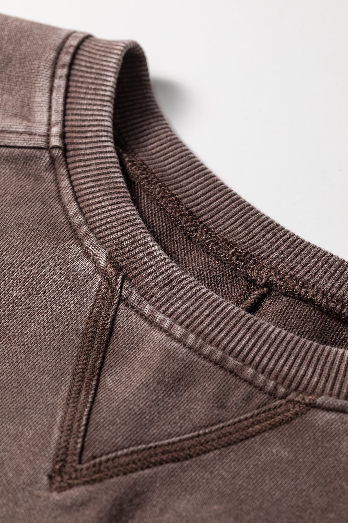 Mineral Wash Reverse Seam 3/4 Sleeve Top — The Glam Cat