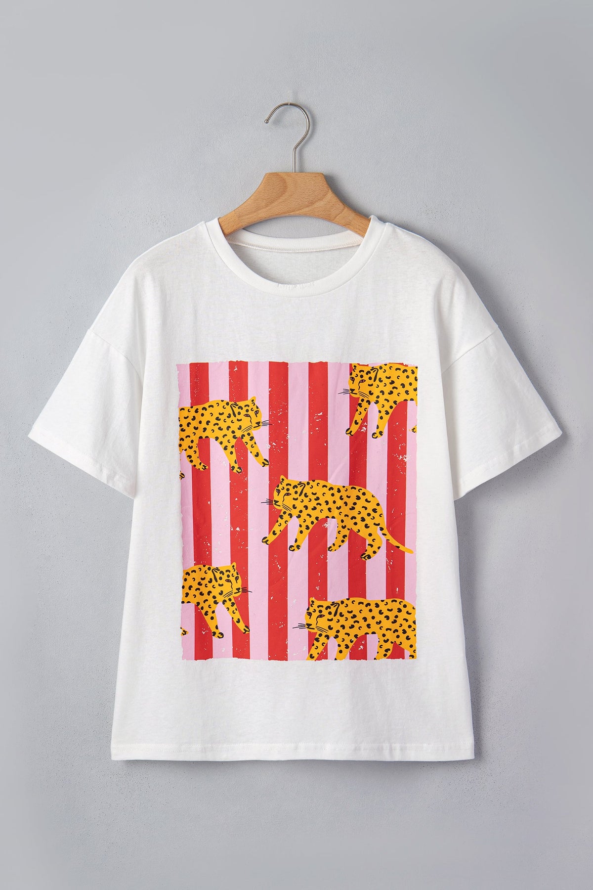 Cheetah Stripe Retro Tee