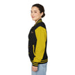 The Glam Cat Embroidered Vintage Varsity Bomber Jacket