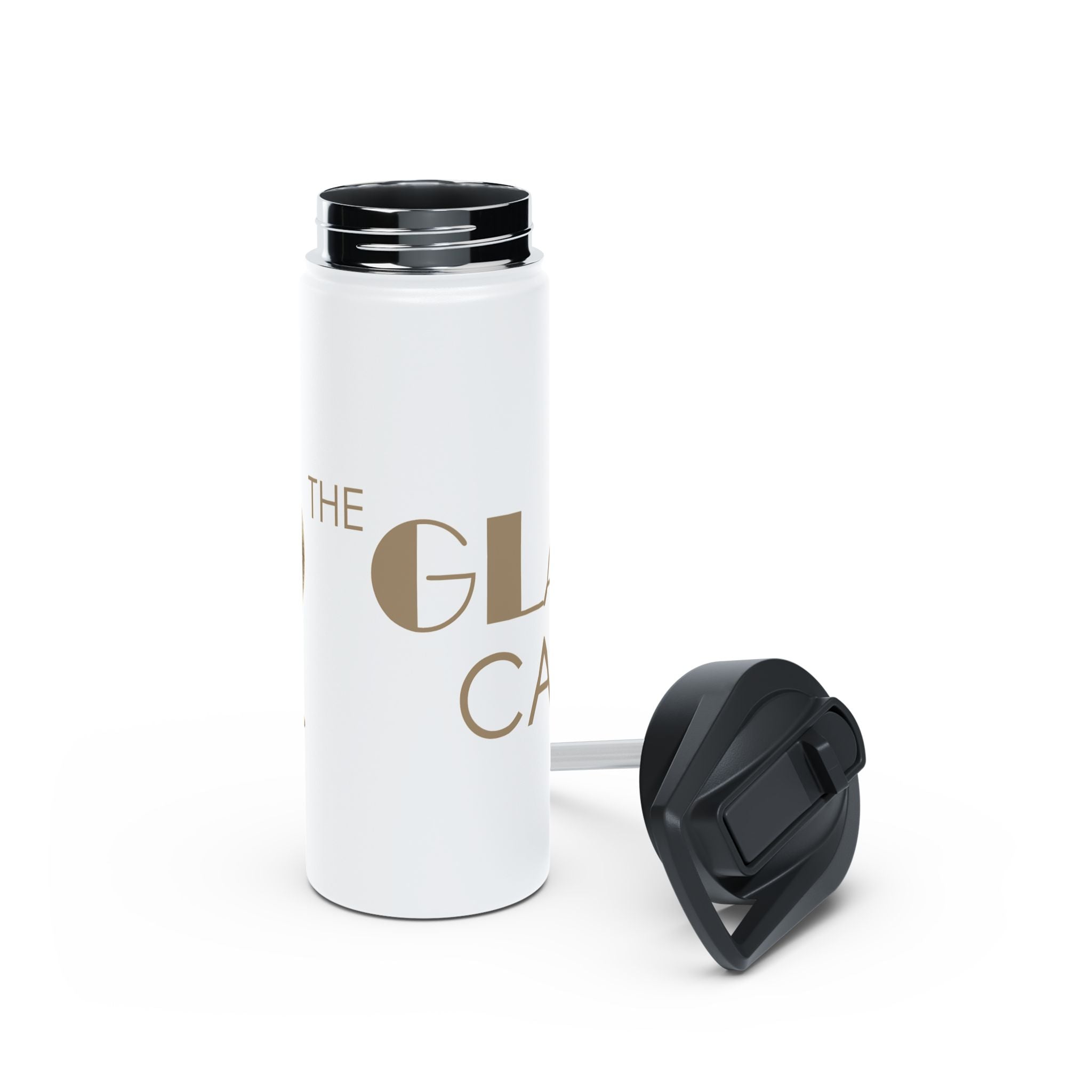 The Glam Cat Motif Stainless Water Bottle