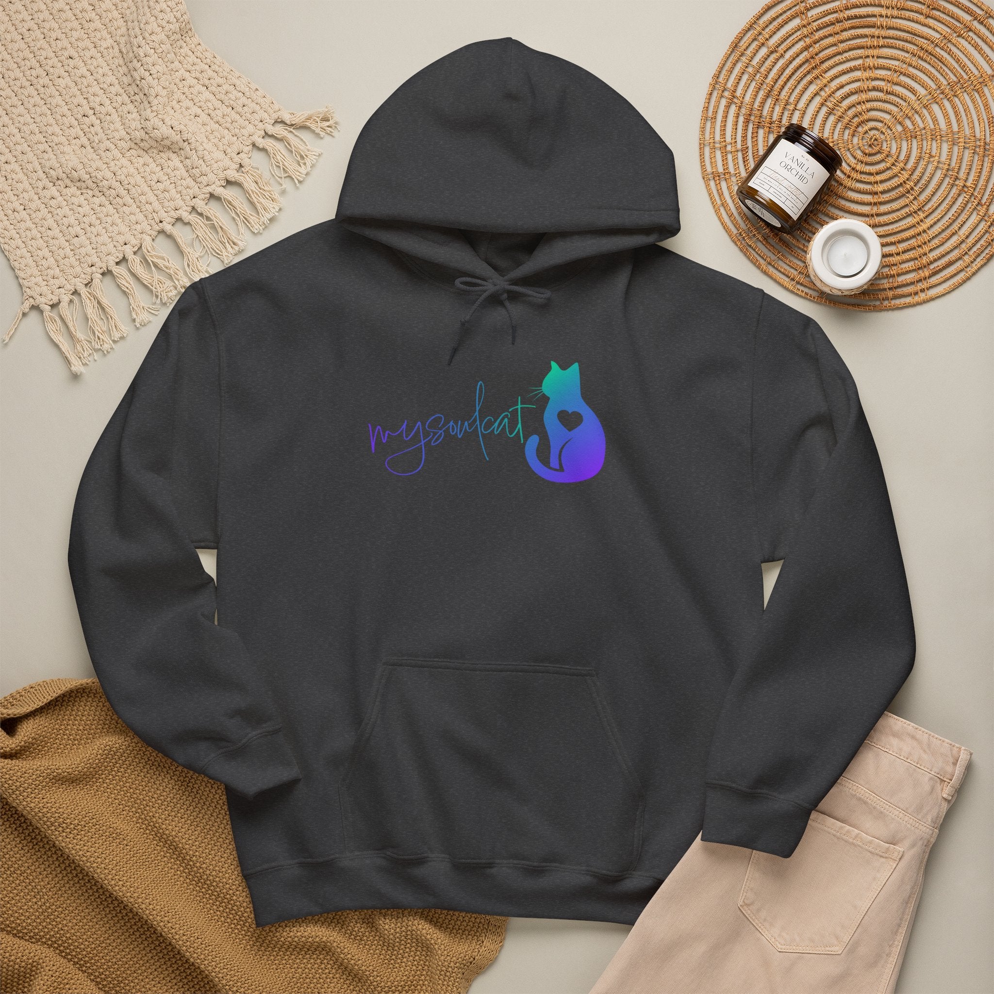 MySoulCat Cozy Unisex Pullover Hoodie — Aurora