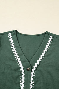 Colorblock Ricrac-Trim Mini Dress - additional product view