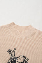 Bucking Bronco Mock Neck Sweater — The Glam Cat
