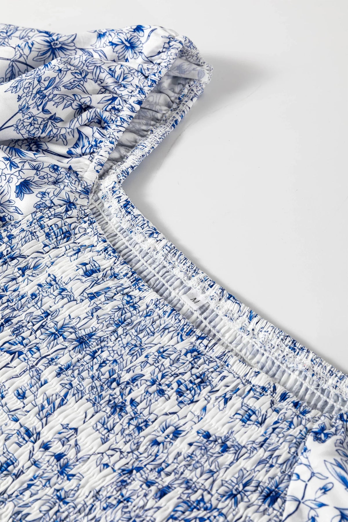 Floral Smocked Babydoll Blouse