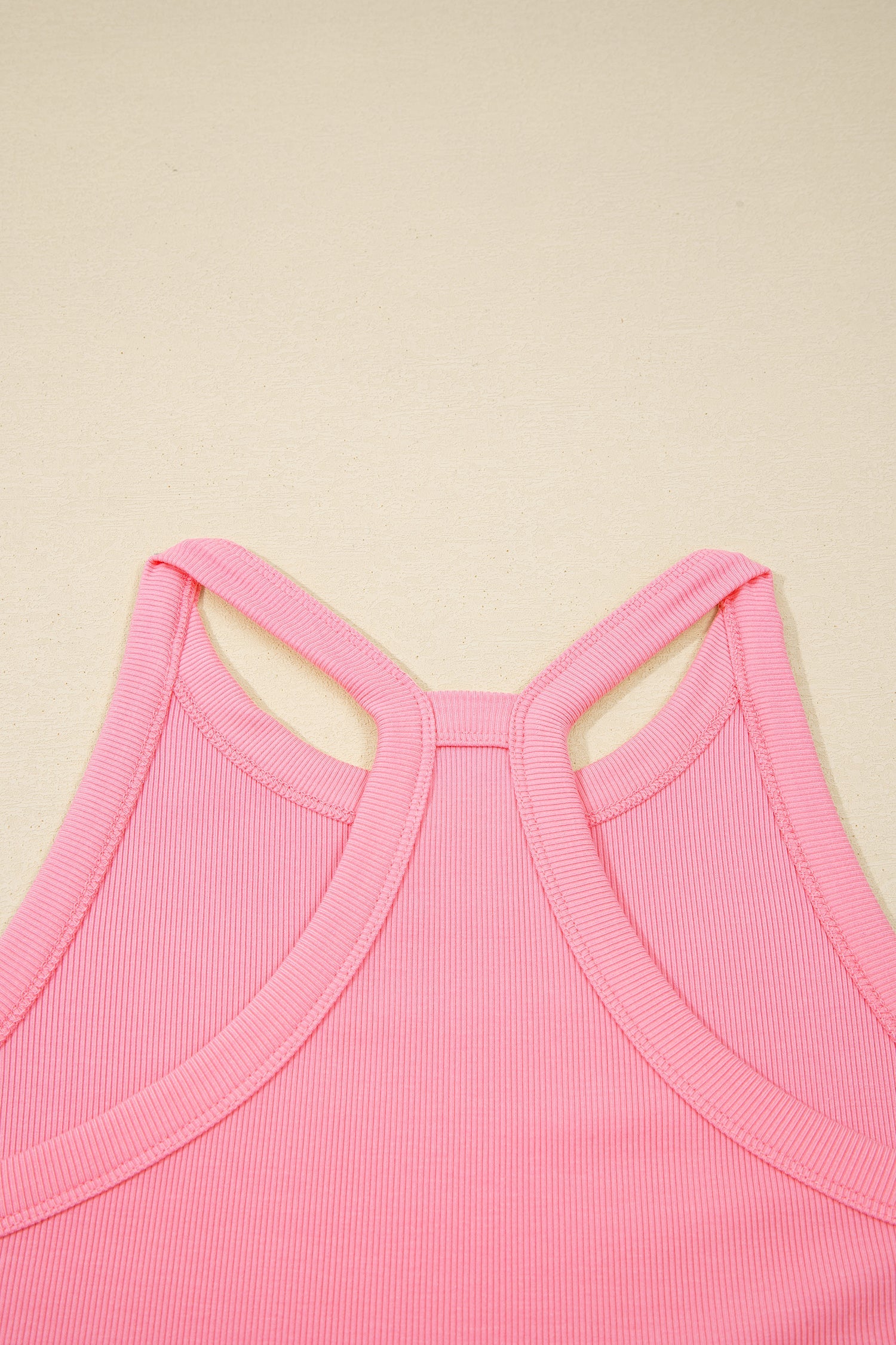 Solid Tank Top & Elastic Waist Mini Skort Set