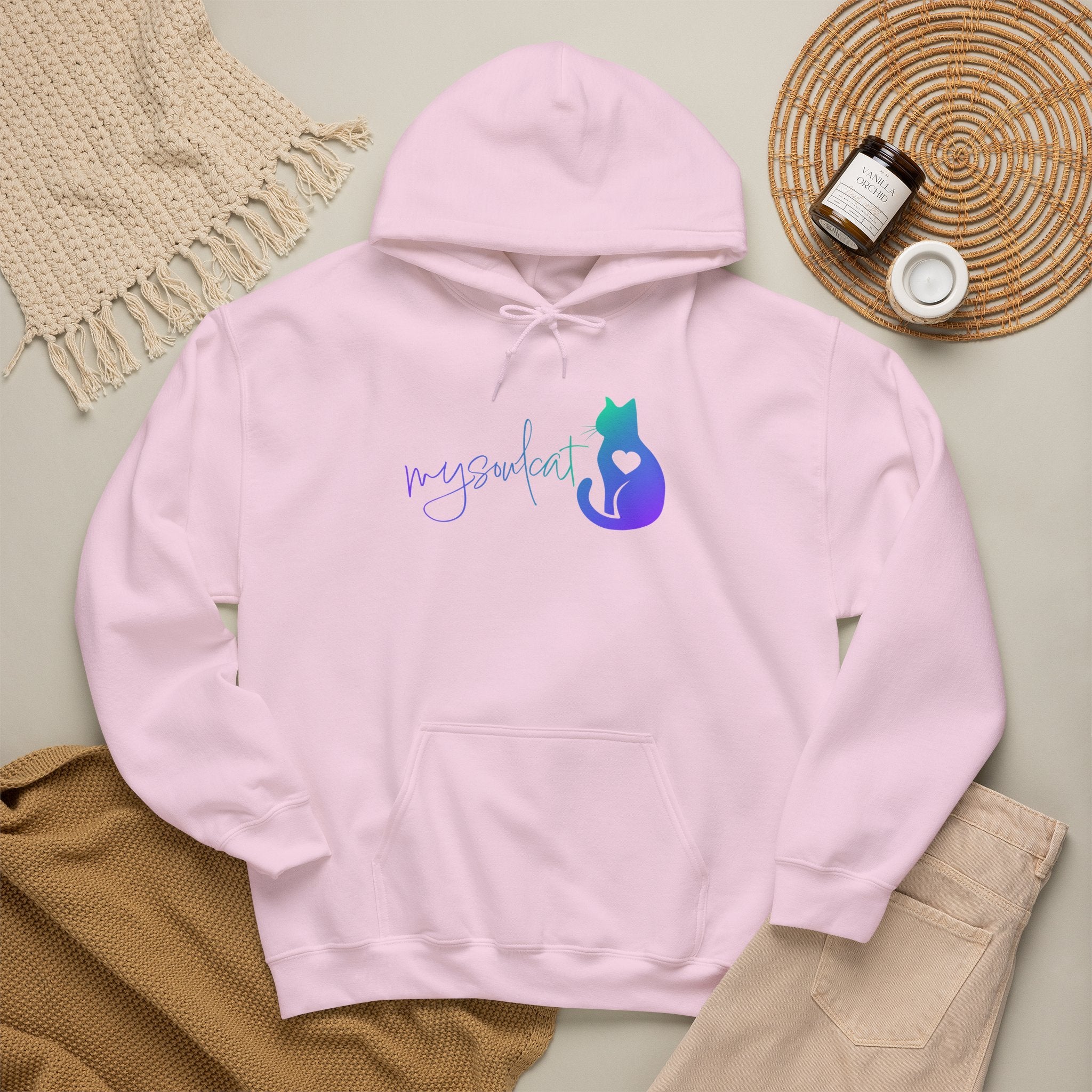MySoulCat Cozy Unisex Pullover Hoodie — Aurora