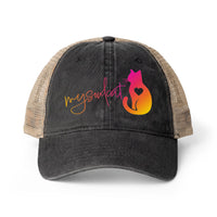 MySoulCat Washed Mesh-Back Cap — Sunset